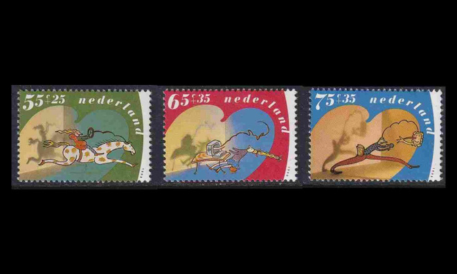 Alankomaat 1392-4A ** Vor heet Kind harrastukset (13¼:12¾)