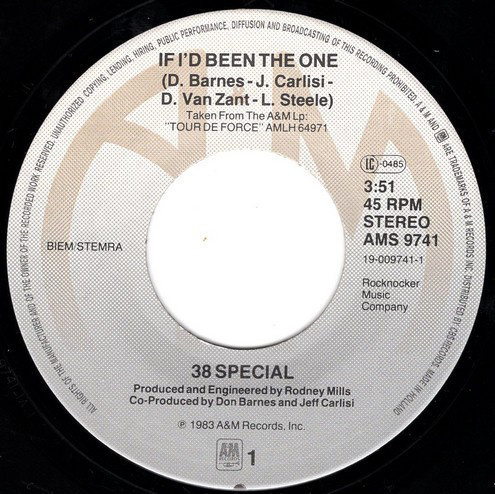38 SPECIAL - IF ID BEEN THE ONE