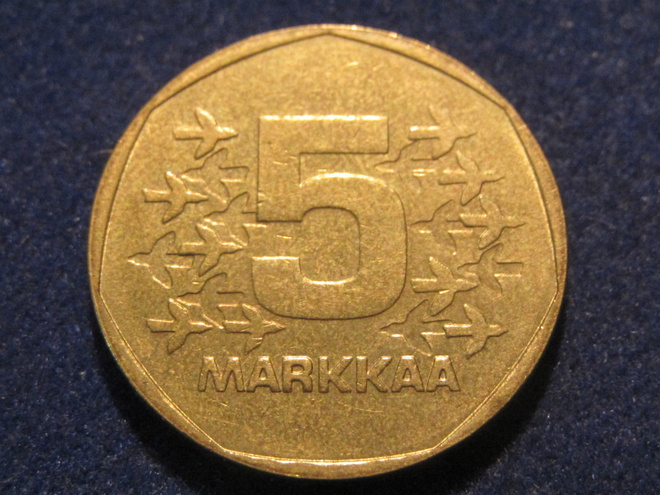 5 markkaa 1972