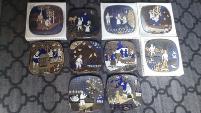 Arabia Kalevala 1990-1999 vuosilautaset 10kpl