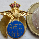 VANHA Merkki RAEC GB ? Ilmailu? Ilmavoimat? Iso-Britannia? - pikkukuva 1