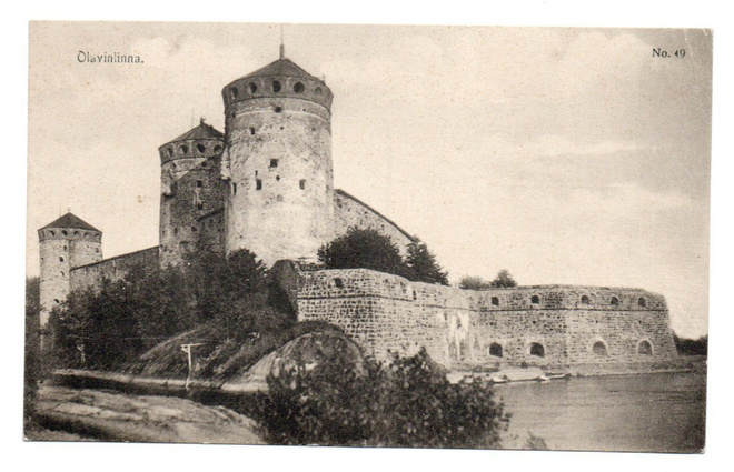 Postikortti Olavinlinna no. 49 Kenttäpostia..