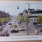 Helsinki, Mannerheimintietä Erottajalta, bussit,ratikat 1959 - pikkukuva 1