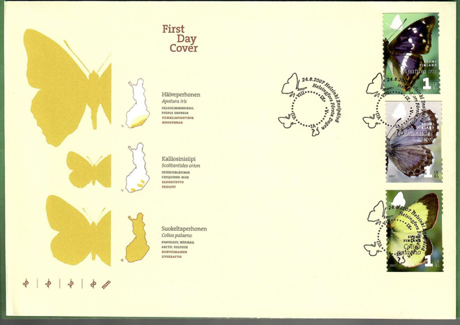 FDC-2007 Päiväperhosia (117)