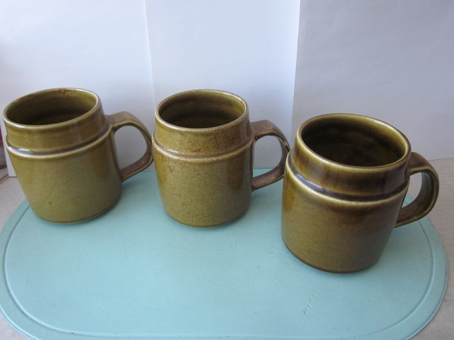 Arabia Okra tuopit, 1960-luvulta, 3 kpl