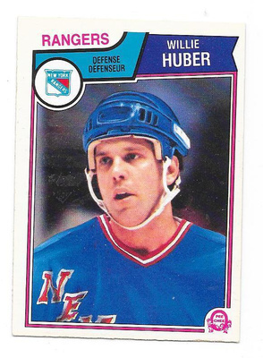 1983-84 OPC #246 Willie Huber NEw York Rangers gooni