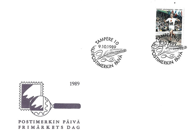Suomi 1989, Johannes Kolehmainen FDC