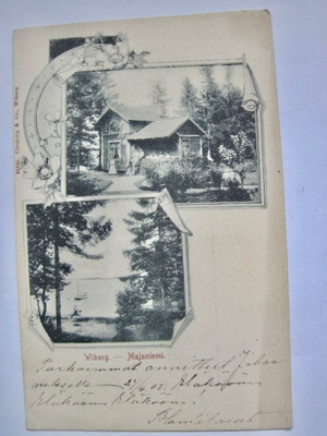 VANHA Postikortti Viipuri ennen 1905