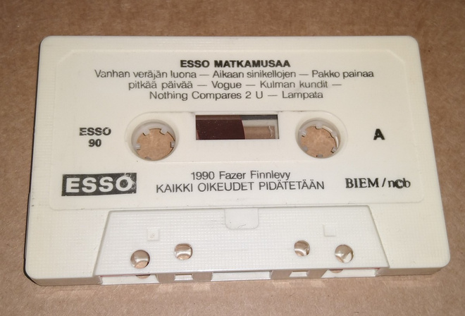 ESSO MATKAMUSAA C-KASETTI VUODELTA 1990 FAZER FINNLEVY