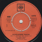 VEIKKO LAVI: Savolainen fakiiri * Tavallinen… * FIN 1969 - pikkukuva 1