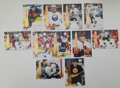 NHL keräilykortteja Pinnacle Brands 1994-1995  11kpl