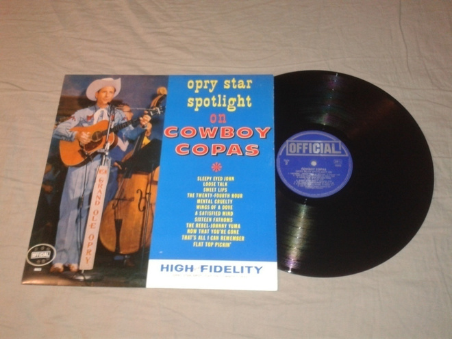 Cowboy Copas : Opry star spotlight on Cowboy Copas lp countr