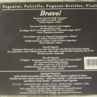 Paganini • Paisiello • Pugnani-Kreisler • Vitali • Bravo! CD - pikkukuva 3