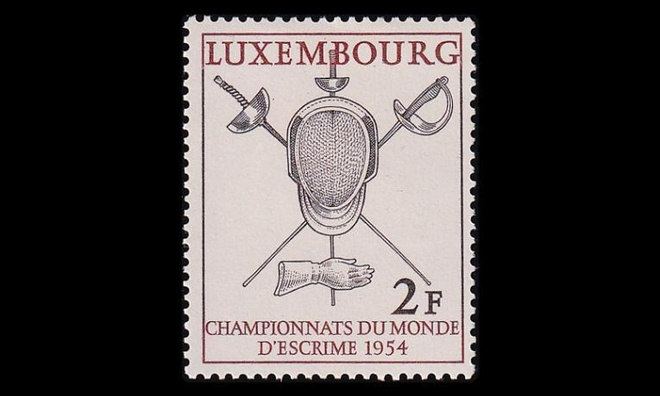 Luxemburg 523 * Miekkailun MM-kilpailut (1954)