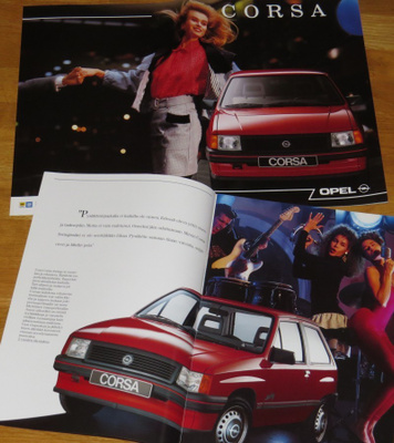 1989 Opel Corsa esite - suom - KUIN UUSI - 30 sivua