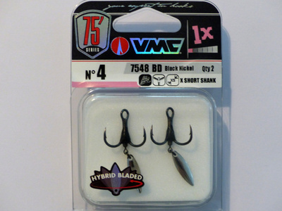 VMC 7548BD Hybrid Bladed Treble kolmihaarakoukku No: 4