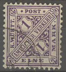 Wyrtemberg Mi 136 o