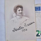 CDV Valokuva Rauhanaktivisti Martha Larsen 1890 Nimmari - pikkukuva 1