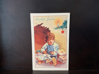 Postikortti Hyvää joulua! 1950-luku