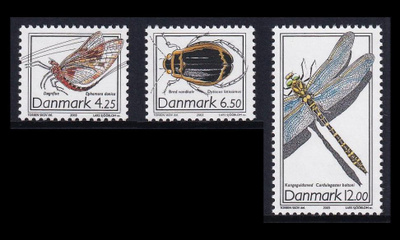 Tanska 1338-40 ** Harvinaisia hyönteisiä (2003)