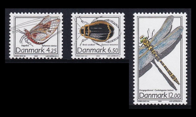 Tanska 1338-40 ** Harvinaisia hyönteisiä (2003)