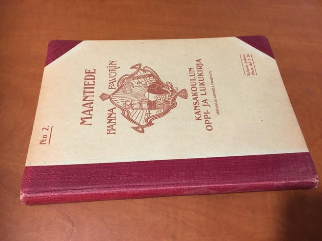 FAVORIN MAANTIEDE KANSAKOULUN OPPIKIRJA 1911 HYVÄ