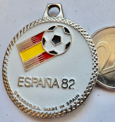 VANHA Mitali Avaimenperä Jalkapallo MM-kisat 1982 Espanja