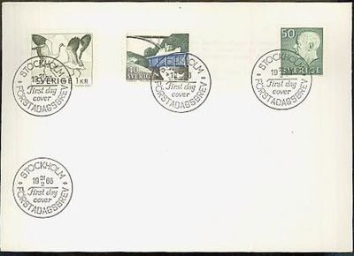 Ruotsi Mi 598-600 FDC