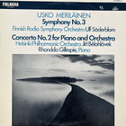 Meriläinen - Sinfonia nro 3 & 2. Pianokonsertto LP - pikkukuva 1