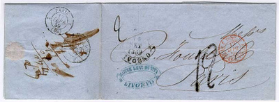 Italia 1859 kirje Ranskaan