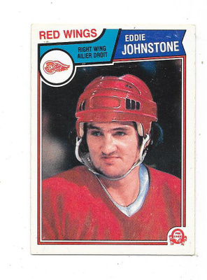 1983-84 OPC #124 Ed Johnstone , Detroit Red Wings
