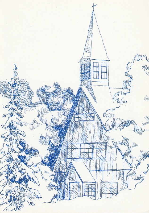 Postikortti, KIHNIÖ, Kirkko