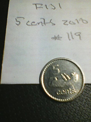 Fiji 5 cents 2010, km119