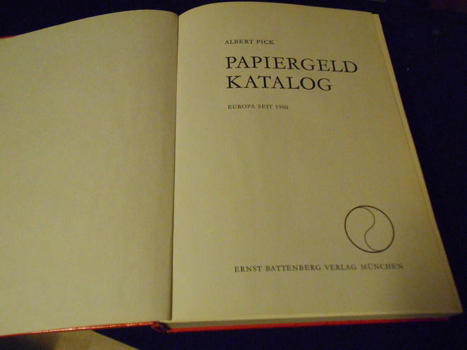 PAPIERGELD  KATALOG : EUR  A.Pick