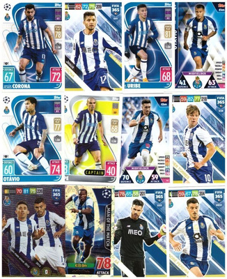 12 x FC PORTO sis. 2 x Erikoiskorttia