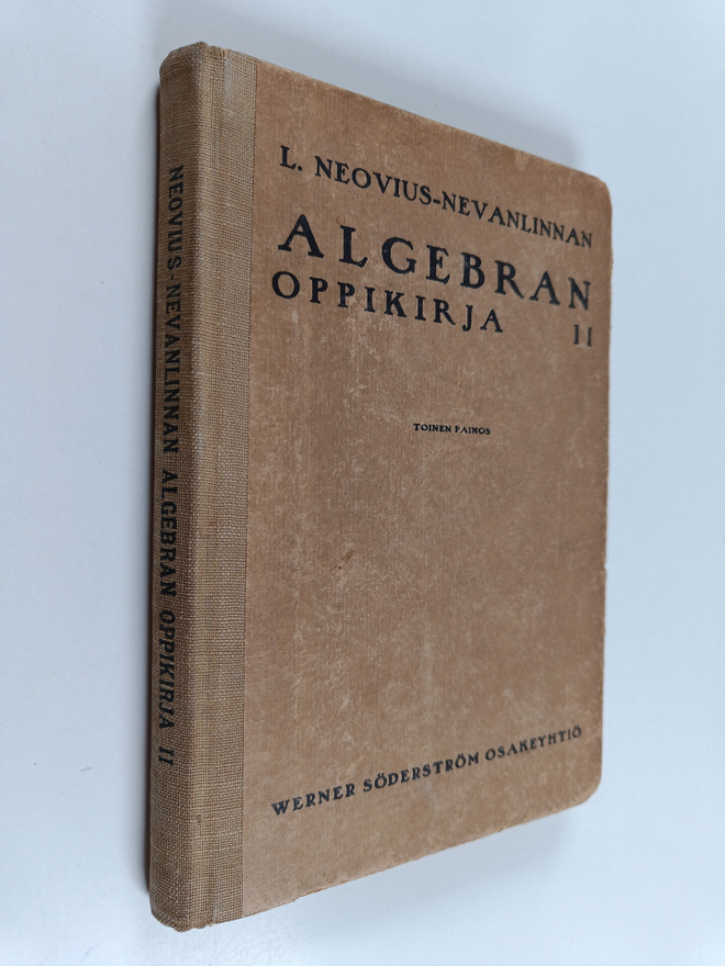 L. Neovius-Nevanlinna : Algebran oppikirja 2. osa