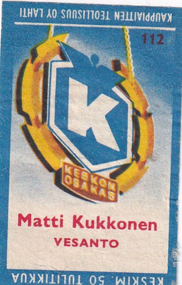 Vesanto, Matti Kukkonen , Kesko 112.  s56