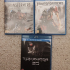 3kpl BLU-RAY DVD Transformers + Terminator - pikkukuva 1