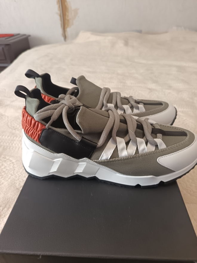 PIERRE HARDY TREK CALF CANVAS KAKI lenkkarit koko 43