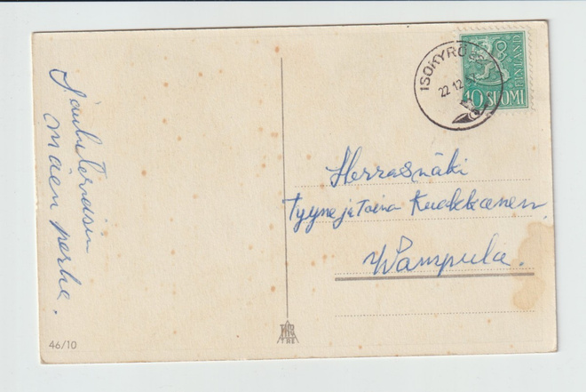 Postileima, ISOKYRÖ vuodelta 1957