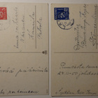 2 kpl Perhosaiheisia postikortteja, piirt. P.H. Schor - pikkukuva 2