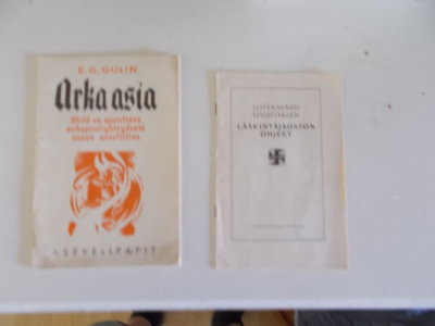lotta- svärd yhdistyksen lääkintäjaoston ohjeet