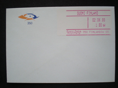 FDC - ATM PostiTele 1,80 mk 02.06.1988