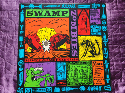 SWAMP ZOMBIES - SCRATCH AND SNIFF CAR CRASH ( 1990 )