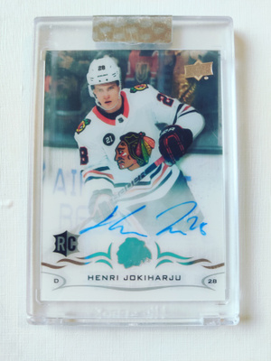 Henri Jokiharju - 18-19 UD Clear-Cut Rookie Auto