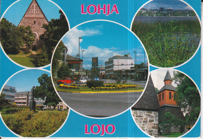 Lohja. Lojo  .viiskuvakortti, e215