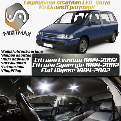 Citroen Evasion Sisätilan LED-sarja 13-osainen