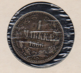 1866 1 markka kl4