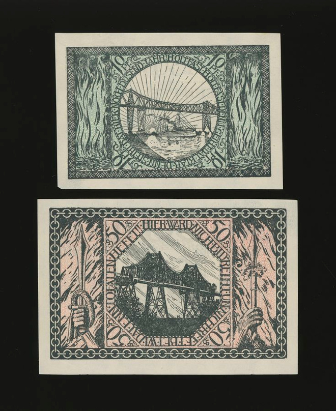 Saksa Notgeld 10, 50 Pfg, Rendsburg 1918