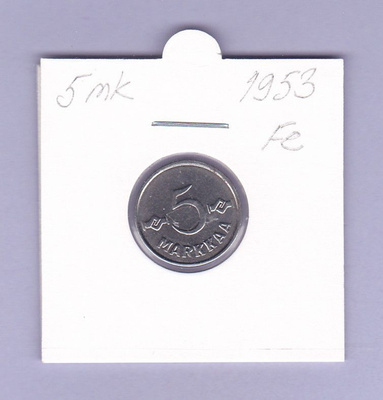 5 mk v.1953 Fe KM#37